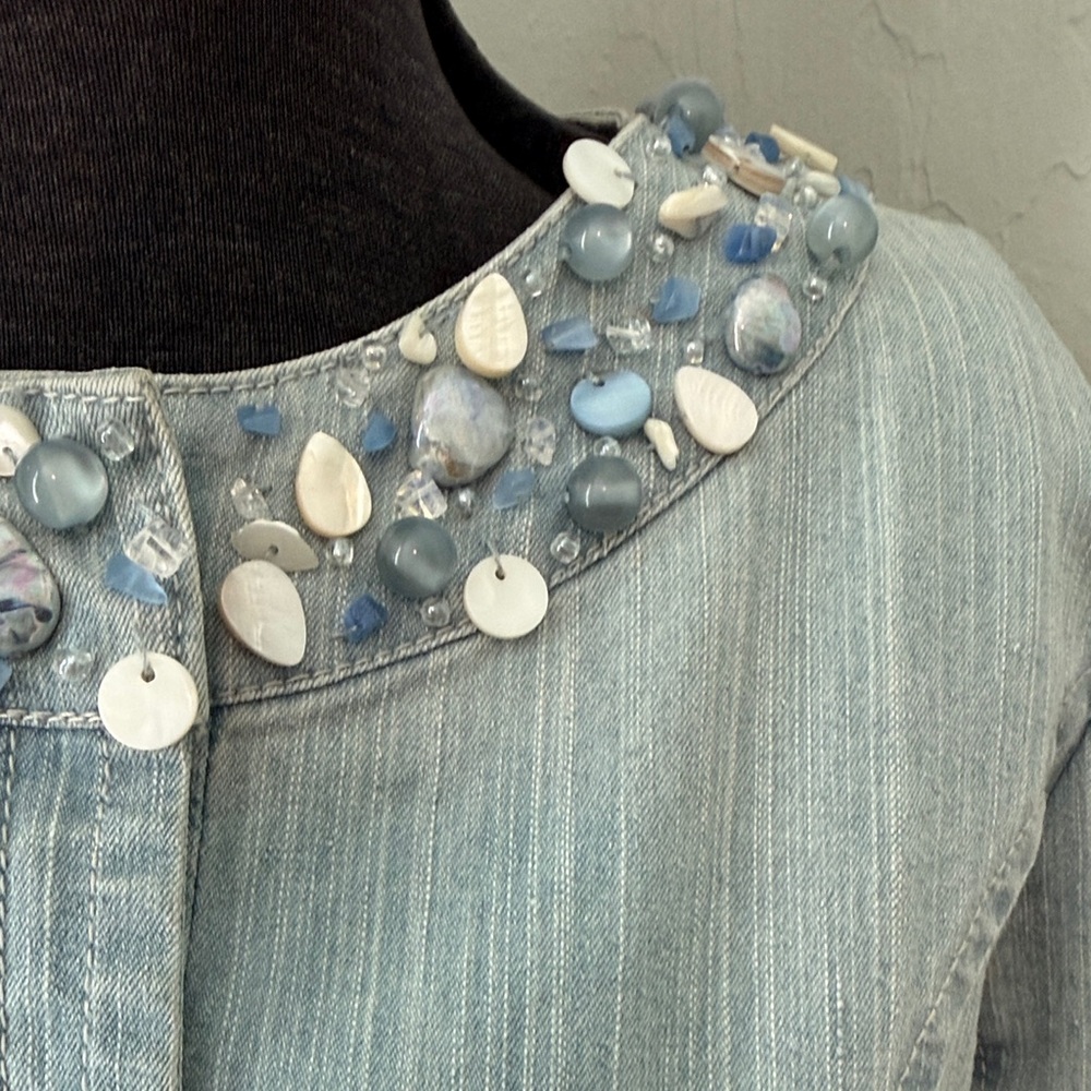 Ruby Rd. Vintage Women’s Light Blue Jean Jacket W… - image 2